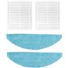 theoutlettablet Roboparts® Ricambi compatibili con Robot Aspirapolvere Cecotec Conga 7490 Ultimate / 8490 Ultimate. 2 panni e 2 filtri Hepa
