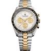 RollsTimi Pagani Design 1701 V6 Moon Orologio da polso da uomo al quarzo cronografo orologio giapponese VK63 movimento in acciaio inossidabile impermeabile orologio sportivo, 1701-oro Bianco V6, Bracciale