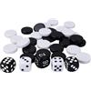 Andux Scacchi Backgammon Pezzi Di Plastica Solo Pedine SLQQZ-01 (Pezzi di backgammon)