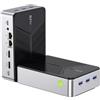 GMKtec Ubuntu Mini PC Linux NAS, G9 Intel N150 Linux+OS Mini Computer 12GB DDR5 64GB EMMC + 512GB M.2 SSD,4*M.2 NVMe Slot,Doppia NIC 2.5 GbE,USB-C/USB 3.2 10 Gbps,Archiviazione collegata rete