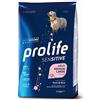 Generico Prolife Cane Sensitive Adult Medium/Large Maiale e Riso alimento secco completo per cani adulti di taglia media e grande, confezione da 2,5Kg.
