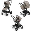 Foppapedretti Spritz I-Size, Sistema Modulare Combinato per Bambini, Navicella Passeggino e Seggiolino auto I-Size, Vanilla