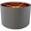 STHomedeco paralume Tamburo Medio - 30X20cm paralume Tessuto Per Soffitto,Tavolo,Sospensione,Lampada da terra (Grigio)