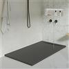 KOES - Piatto Doccia in Resina Serie LIENA - 100x140 - Nero RAL 9005