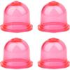 Gosknor 4pz Sostituzione della Lampadina di Adescamento, Lampadina Primer Carburatore per Piccoli Motori Lampadina della Pompa per WALBRO Decespugliatore Motosega Tosaerba (Rosso)