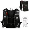 Azarxis Zaino da Corsa 10L - Leggero Zaino Idratazione da Ciclismo, Running, Maratona, Rete Traspirante per Uomo/Donna (Nero + Sacca Acqua 1,5 Litri)