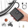 Gerbala Pompa per Bicicletta Elettrica Portatile, 130 PSI Mini Compressore Bici con Display Digitale e Luce LED, Valvole Presta e Schrader, Ideale per E-Bike, MTB, Bici da Corsa e Palloni
