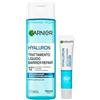 Garnier Hyaluron Barrier Repair Fluido Anti-UV SPF50+ Quotidiano Invisibile 40ml + Trattamento Liquido Idratante Rimpolpante Ripara la Barriera Cutanea 120ml - Set da 2
