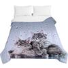 Surwin Trapuntino Copriletto Trapuntato Primaverile Estivo, Stile Moderno, Trapuntino in Morbida Microfibra Stampa Gatto 3D Leggero Coperta Letto Singolo Matrimoniale (Gocce di Pioggia,200x230cm)