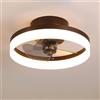Pilanp Ventilatore da soffitto a Basso Profilo con Luce Luce da soffitto a Distanza LED dimmerabile con Ventilatore Silenzioso Ventilatori da soffitto Moderni Piccoli con luci per la Camera da Letto