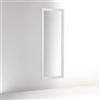ARHome Specchiera Parete, Smart, 140 x 50, Bianco, Specchio Parete Muro, Made in Italy