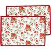 Casatessile Tovagliette Americane Set da 2 Pezzi Bouquet Tovagliette Colazione Tessuto, Set 2 Tovagliette Americane Cotone.