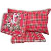 GX GARGIX Set Completo Lenzuola Matrimoniali in Flanella, Fantasia Scozzese e Varie Fantasie,Rossa, per Inverno Autunno,Lenzuola e Federe (Matrimoniale, Scoz-7)
