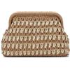 Jywmsc Pochette di Paglia per le Donne Borse da Spiaggia Estive Intrecciate per le Vacanze Borse da Sera Cava Borsa a Tracolla