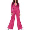 Generic Abiti da Sera con Pantalone Tuta Intera Nera Sportiva Completo Giacca Bianca Outfit Tuta Nera Sportiva Tuta Termica Sci Donna Tuta con Felpa Corta Tuta Intera Elegante Rossa Tuta Pelle Nera Donna