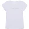 Pepe Jeans Hana Glitter, T-shirt Bambine e ragazze, Bianco (White),8 anni