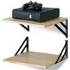 Walasis Mensola da Parete in Legno 30cm di Profondità: Mensola Moderna da 40cm di Larghezza per Pareti, Mensola in Legno per Cucina, Bagno, Soggiorno - Grande Mensola Sospesa per Router, Libri