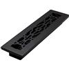 Decor Grates AC214-BLK Registro Pavimento, Ghisa Nera, 2 x 14