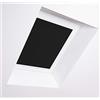 Bloc Blinds Bloc Skylight Blind 5 (78/98) per finestre da Tetto Fakro, Nero Oscurante, Telaio in Alluminio Bianco