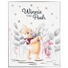 VALENTI & CO. - Disney Winnie The Pooh - Quadro in legno stampato 20x25 cm con dettagli in argento - Decorazioni da parete, Idea Regalo neonato o Regalo Battesimo per cameretta bambino