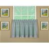 Today's Curtain Emelia - Coppia di ripiani in voile, 61 cm, colore: grigio, 152,4 x 61 cm (larghezza x lunghezza)
