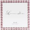 Lawrence Frames 4x4 argento metallo scintillante cornice - rosa morbido