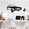 Wallity Hanah Home Elegante accessorio decorativo da parete in metallo, nero, 60 x 30 cm, 100% metallo, spessore 1,5 mm, leggero (0,615 kg), perfetto per l'arredamento moderno della casa