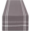 DII Runner da tavolo in stile rustico a righe francesi, 35,5 x 274,4 cm, grigio chambray