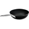 Barazzoni Black Titan Pro, Wok ø28cm, Manico in acciaio rivettato, Antiaderente Titan Pro (5 strati). Adatto ad induzione. Made in Italy