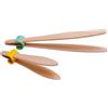 Mali's 7425 - Set di 2 pinze per alimenti da cucina, pinze da cucina - Contiene 1 pinza per toast 18 cm e 1 pinza per sottaceti 28 cm - in legno di faggio del Giura - Made in France