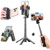 Extraible Mini selfie stick treppiede, 360° Pocket Flex Bluetooth Treppiede Stand Phone Grip con telecomando, bastone per selfie estensibile e portatile per registrazione video, vlogging live streaming