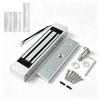 XYBkey Serratura magnetica elettrica da 158,8 kg, serratura magnetica elettromagnetica da 180 kg con staffe di tipo Z e L, per controllo accessi singolo doo r DC12V tipo NC fail-safe, magnetico do o