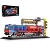 Reobrix Set di costruzione del treno con base,Treno merci G2000,Kit modello camion città locomotiva 66021,Modello per gli amanti delle auto adulti,Idee regalo per ragazze ragazzi Home Décor,1980 PCS