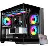 EMCA4 Computer Gaming PC Assemblato Ryzen 7 8700F AI - RTX 5070 12GB - SSD M.2 1TB nvme Gen4 - Ram 32GB DDR5 6000mhz EXPO - RGB - Windows 11 - B650 WIFI + Bluetooth - Dissipatore a Liquido 360mm