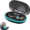 SHUGWA Cuffie Cancellazione Rumore X55 Sleeping Earbuds Mini Cuffie TWS bluetooth Auricolari Stereo Nascosti Cuffie Con Microfono HD Chiamata Impermeabile Per Lavoro Cuffie Bluetooth(Black)