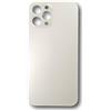 Smartex® Vetro copribatteria per scocca Posteriore Big Hole Compatibile con iPhone 12 PRO Max | Senza Logo (Bianco)