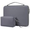 HYZUO 13,3-14 Pollici Custodia Rigida PC Portatile Borsa per MacBook Pro 14 M4/M3/M2/M1, MacBook Pro/Air 13, Dell Pro 13/14 Premium, 13,8-13,5 Surface Laptop, HP Spectre X360 13/14, Grigio spazio