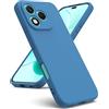 Oududianzi - Cover Compatibile con Honor 400 Lite 5G [Cover in Silicone Liquido] [Interno in Microfibra] Gomma Gel di Silicone TPU Liquido Antiurto Custodia Honor 400 Lite - Blu