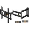 Perlegear Supporto TV Parete Braccio Lungo da 943mm per TV 42-84 Pollici, Staffa TV fino a 68kg con Rotazione e Inclinazione, Supporto TVs per LCD/LED/OLED, Max VESA 600 x 400mm