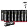 Delyeepow Batterie AA al litio ricaricabili USB C, 1,5 V, 3400 mWh USB, batterie AA ricaricabili 1500 ciclo, 16 pezzi