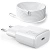SFVest 25W Caricatore for iPhone 14/14 Pro/14 Pro Max/13/13 Pro/13 Pro Max/12/12Pro/12 ProMax/11/11Pro/11 ProMax, Caricabatterie Rapido iPhone with 2M Cavo USB C- Lightning Spina Adattatore Alimentatore
