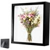 OUTALIZ cornice portafoto 3D profonda da riempire 30 x 30 cm, lastra acrilica trasparente, cornice per oggetti 3D più profonda di 3 cm, regalo di nozze, nero