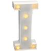 JANDEI - Lettere LED, Numeri Luminosi, Figura a Cuore, 22cm, con Luce Calda per Decorazione e Atmosfera, Luci Notturne Scrivania, Compleanni, Matrimoni, Vetrine. Funzionano con batterie AA (I)