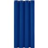 Deconovo Tende Oscuranti per Interni 138 CM Altezza, Tenda Oscurante Termica Isolante con Anelli per Camera da Letto Moderna 1 Pannello, 132x138 CM, Blu Elettronico