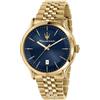 MASERATI Orologio MASERATI uomo Epoca datario dorato / blu Limited Edition R8853118023