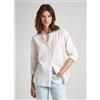 Pepe Jeans per donna. [PL304804] Camicia Polly rosa, Casual, Lino, Manica lunga