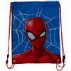 Marvel Spiderman - Sacca sportiva per scarpe, 41 x 32 cm, blu/rosso