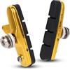 Agatige Pastiglie Freno V Bici, 1 Paio V-Brake Pattini Freni Bici Blocco Pastiglie Freno per Bici da Strada Leggere per Mountain Bike Attrezzatura Ciclistica per Ruota Sinistra e Destra(d'oro)