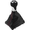TUCKBOLD Pomello del Cambio Manuale a 6 Velocità con Copertura per Audi A4 B8 No.8K0863278H | Leva del Cambio del Cambio Nero Cromato Argento Rosso 1 Pezzo