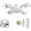 Generic Ventilatore da appendere 2 in 1 con lanterna a LED, ventilatore da soffitto 2025, ventilatore da drone, 4 ventole con luci, ventilatori a soffitto a vite con telecomando, 3 velocità regolabili, vite